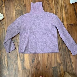 Jeanne Pierre Purple Turtleneck